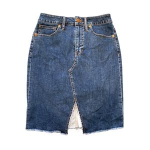 Madewell denim midi skirt NWT